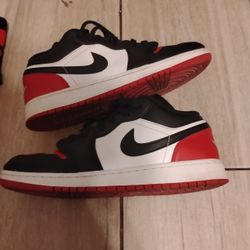 Red Black And White Low  Jordan 1s