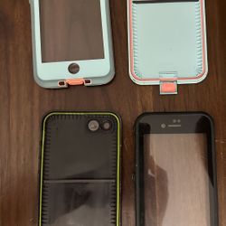 Black Lifeproof FRĒ Series Waterproof Case For iPhone SE 3rd Gen, SE 2nd Gen, 7, 8 