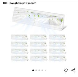 New 4 Pack 18 Inch Baseboard Register Duct Opening Size Vent Cover
RoundFlow Design for Maximum Air Flow - Smooth-Glide Air Adjust Lever - Heavy Duty 