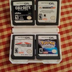 Nintendo DS Games And Case