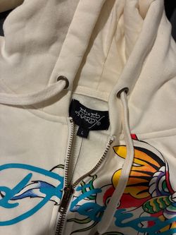 Ed Hardy Zip-Up Hoodie Size women’s Large