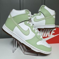 Nike Dunk High SE Inspected By Swoosh Honeydew 