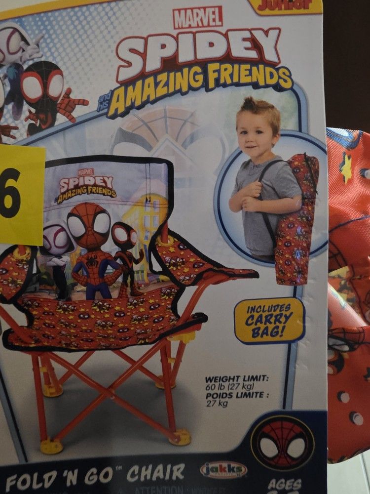 Spiderman Fold And Go Chair
