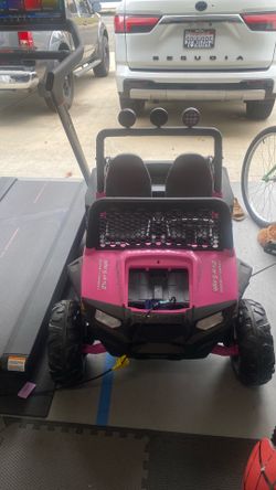 Polaris RZR-style 12V ride-on vehicle kids car