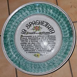 Vintage,  Italian La Spaghettata Pasta Platter Bowl.  Covina.