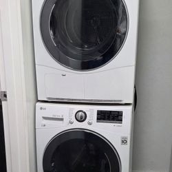 LG Sensor Ventless Dryer and Washer 24" Stackable 