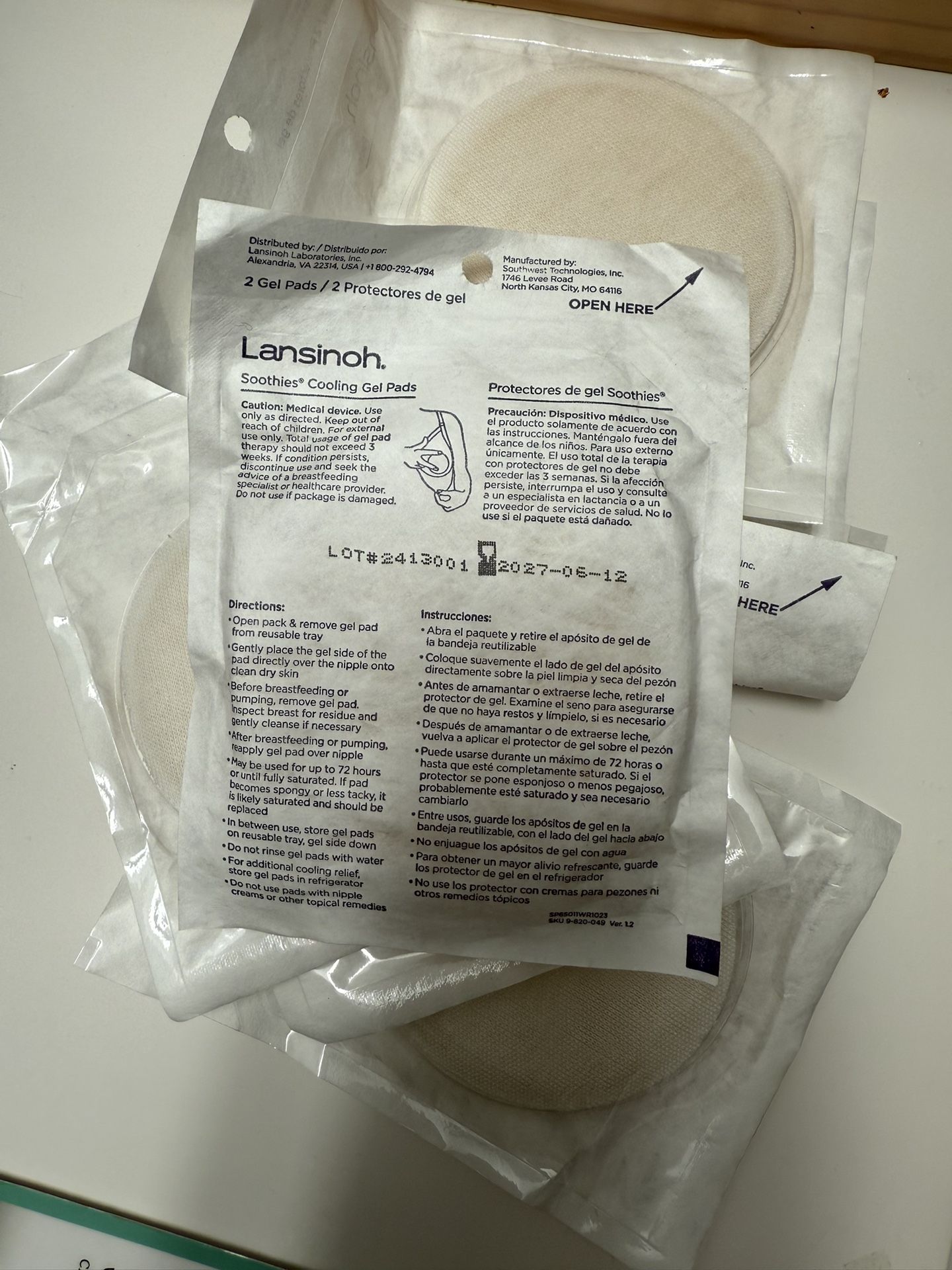 Lansinoh Breast Cooling Gel pads