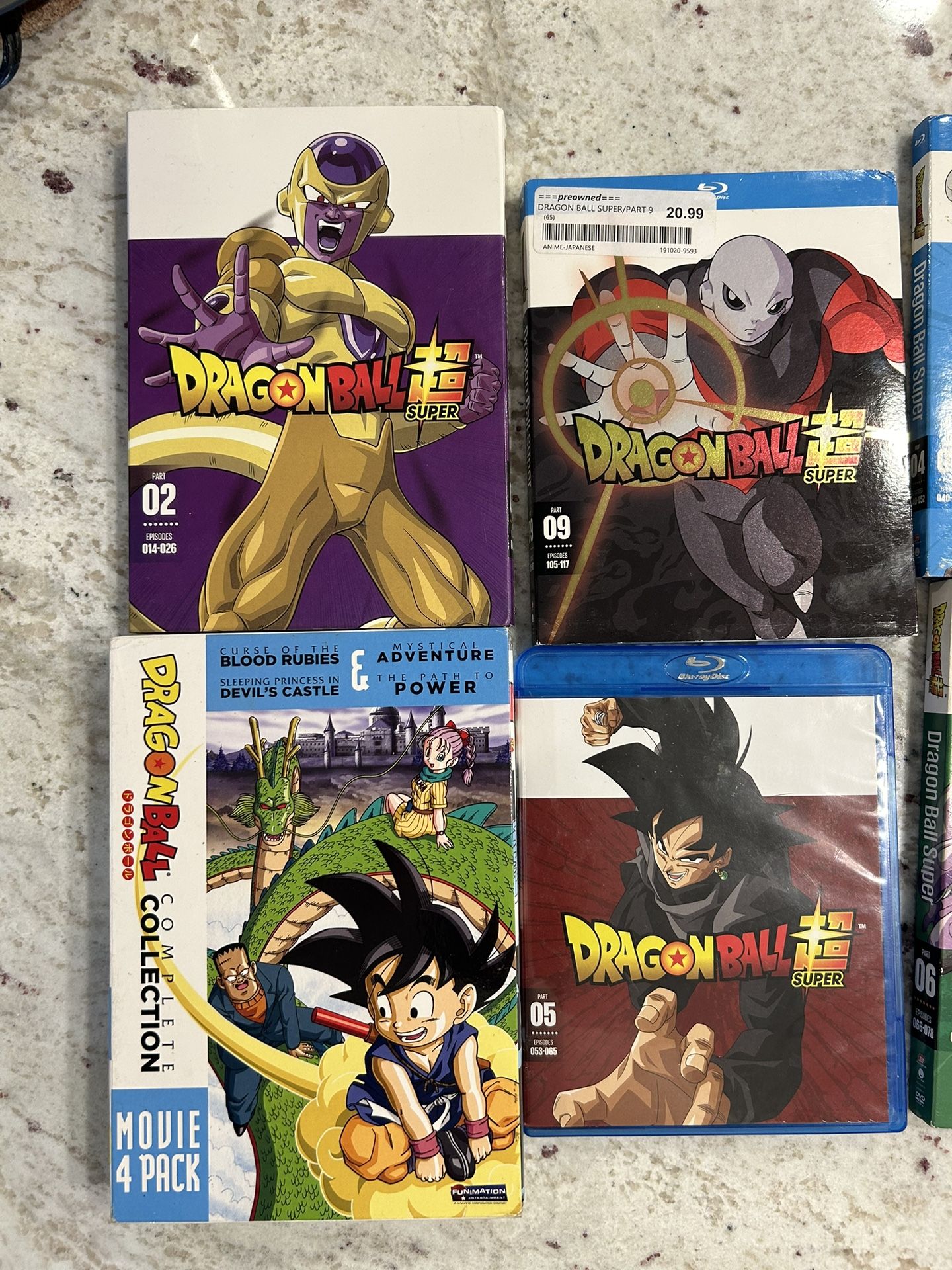 Dragonball Super DVD/blu Ray Collection