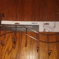 Over The Door 6 Hooks Rack