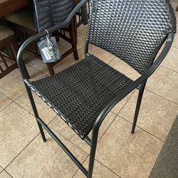 Style Selection Woven Bar Chair