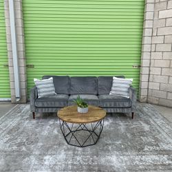 *Free Delivery* Gray Modern Living Spaces Couch Sofa