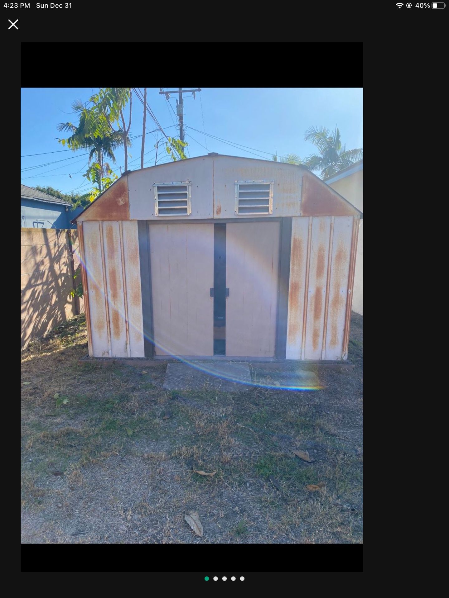 Casita Para Guardar Herramientas Oh Para Lo Que Sea Esta Usado Con Medidas De 10 Pies X71//2