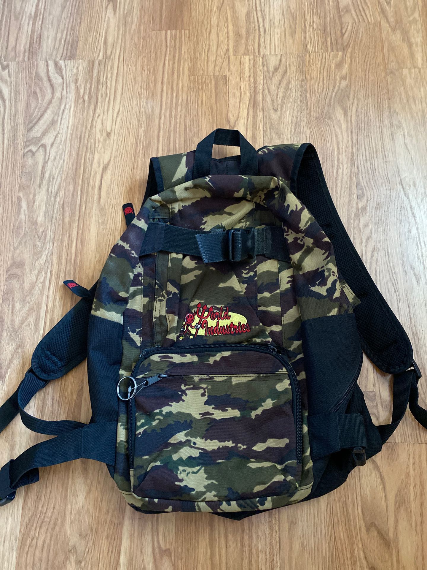 WORLD INDUSTRIES backpack old school 1980’s FIRM $23 no less