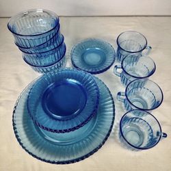 Blue Fortecrisa  Dishes  Ice Blue Azure 