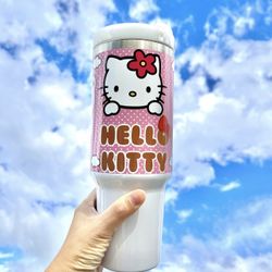 Sanrio Hello Kitty Tumbler 40 oz tumbler with hand carry handle. Brand New. 40 Oz Tumbler  Super cute 40 oz tumbler.  Brand New Stainless tumbler / wa