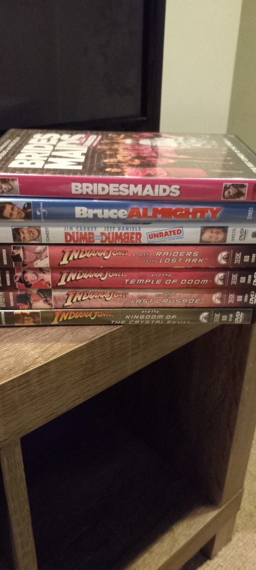 DVD'S 1 FOR $2/ 2 FOR $3/ ALL FOR $20- IT'S AVAILABLE.