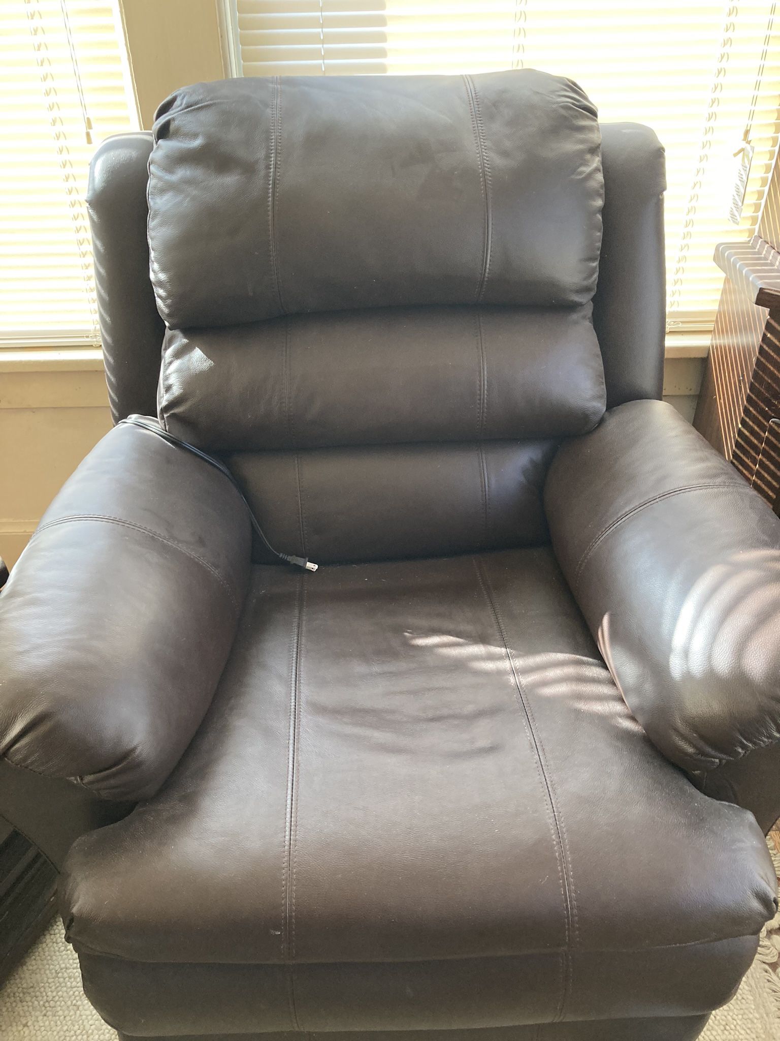 Leather Electric Recliner 