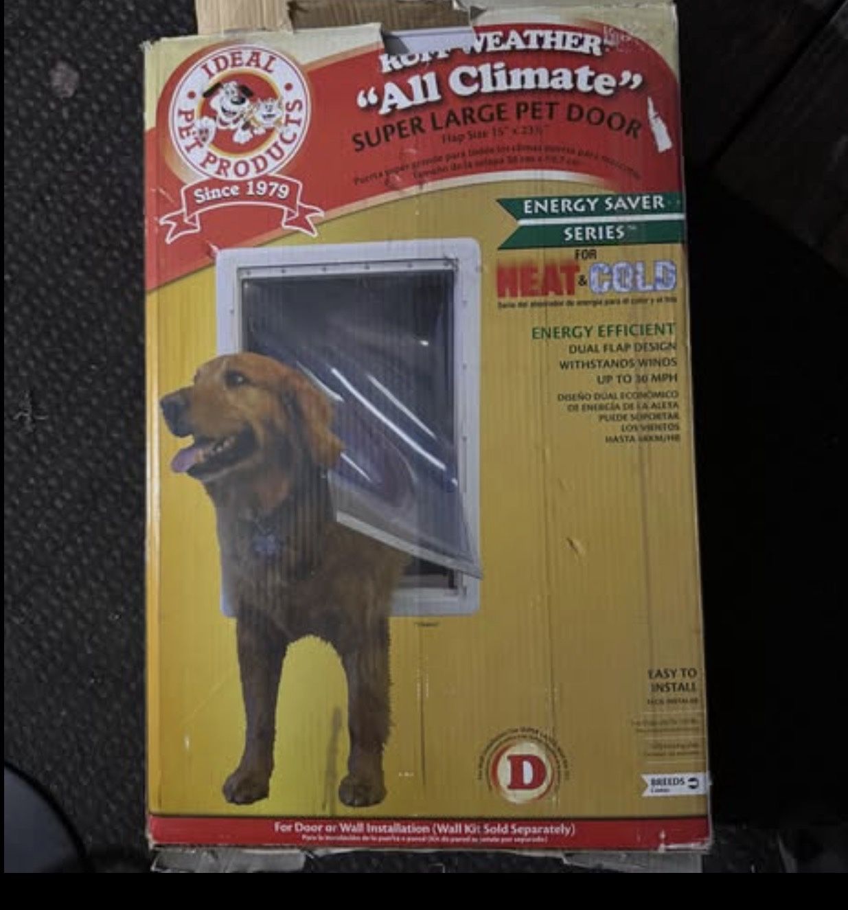 Ideal Pet Products Super Large Dog Door- 15” x 23.5”