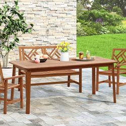 Newport solid wood 70" outdoor dining table ,OF1910