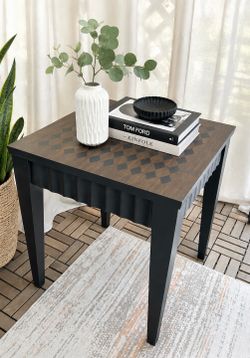 Modern refurbished Wood side table