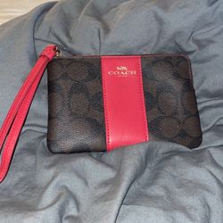 Authentic Coach Signature Wristlet 