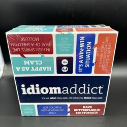 Idiomaddict Board/Card Game Sealed In Box 
