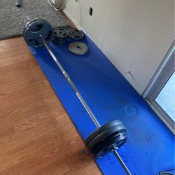 Cap 200lb Barbell Set 