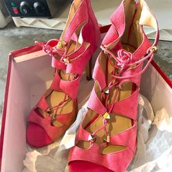Guess Gladiator Leather Sandals (1 count, New)