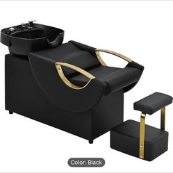 A Bed for Washing Hair, Designed for Salons, Features an Adjustable Bench for Comfort, with an Attractive And Functional Design, Ideal for Hairdressin