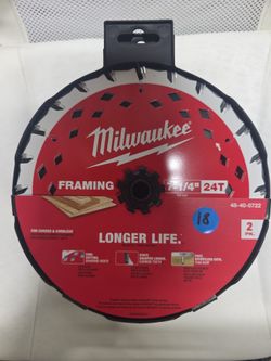 Milwaukee 7-1/4" 24T Framing Circular Saw Blade 2-Pack
