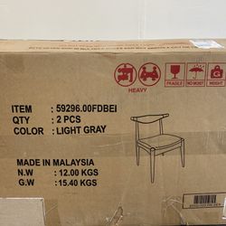 2 piece light gray chair