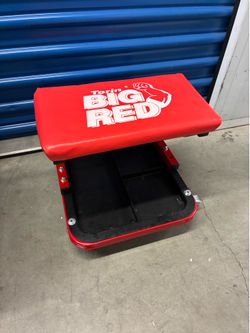 Big Red Rolling Mechanics Stool