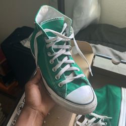 green high chuck taylors