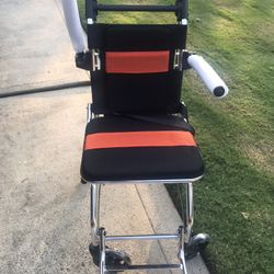 Portable Folding Wheelchair, Travel Wheelchair with handbrake, Ultra-Light