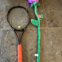 (NEW) Stuffed Toy Flower, 34” (2 feet 10 inches), bendable, purple