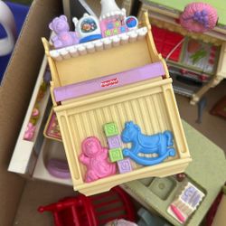 Fisher-Price Dollhouse Furniture & Vintage Accessories Set