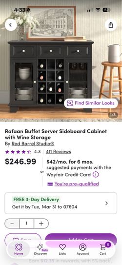 Red Barrel Studio Buffet Sideboard Cabinet with Wine Storage