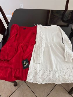 Girls Size 8 long sleeve dresses