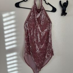 Pink Velvet Forever 21 Halter Top