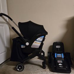 Car Seat And Stroller With Carrier Bag