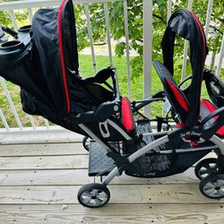 Double Stroller with Car seat 