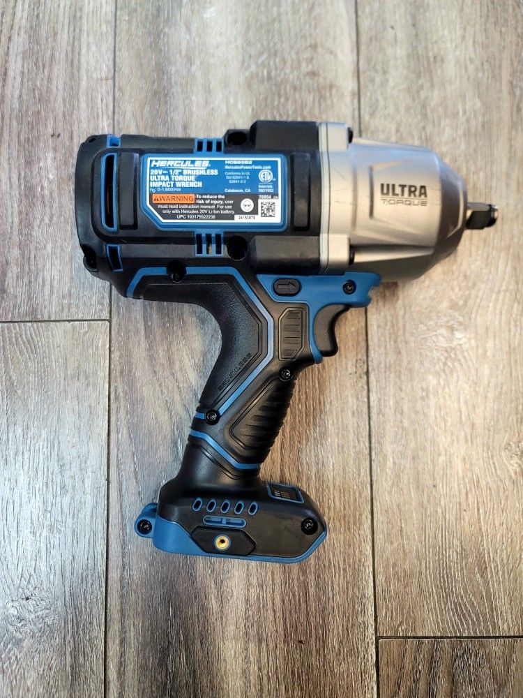 HERCULES 20V Brushless Cordless, 1/2 Ultra Torque Impact Wrench with  Friction Ring Tool Only(BRAND NEW)