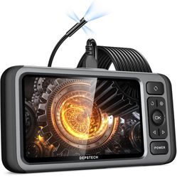 Borescope, Triple Lens Endoscope Camera with Light, Audio Record, 5'' IPS Display, 1080P HD Inspection Camera for Automotive Plumbing HVAC, IP67 Sewer