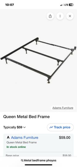 Simple metal bed frame- Queen size