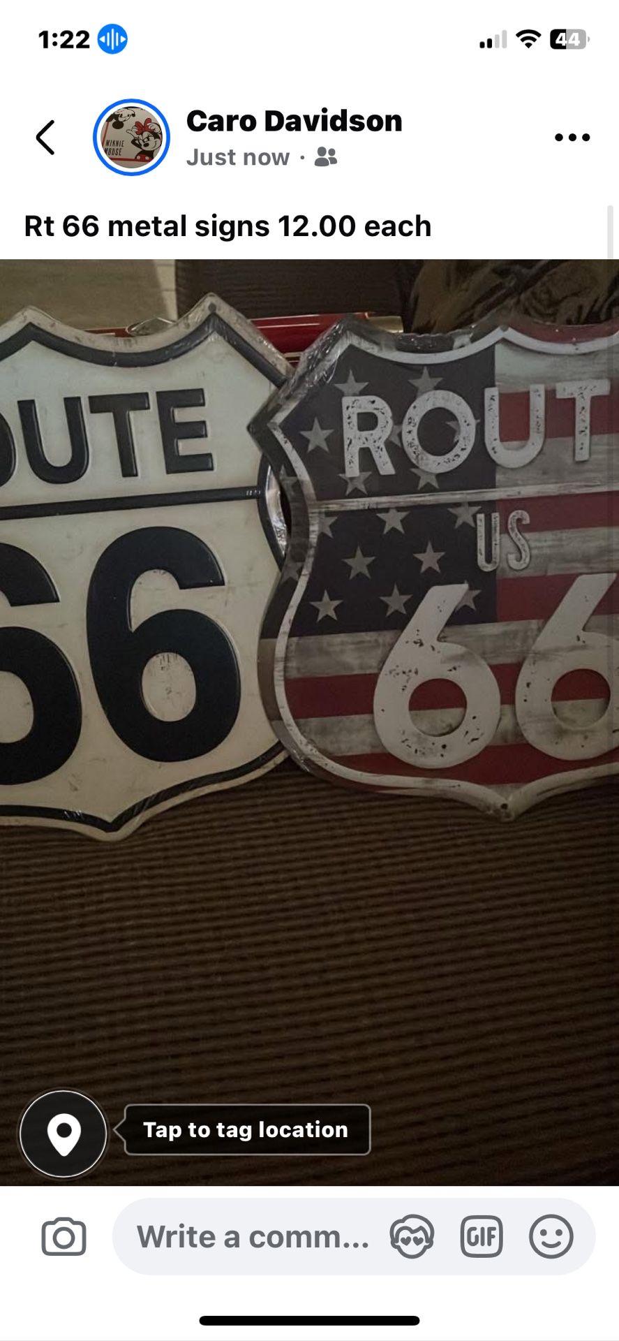 Signs 10.00 Each Rt66 12.00 Each New Faucet 10.00
