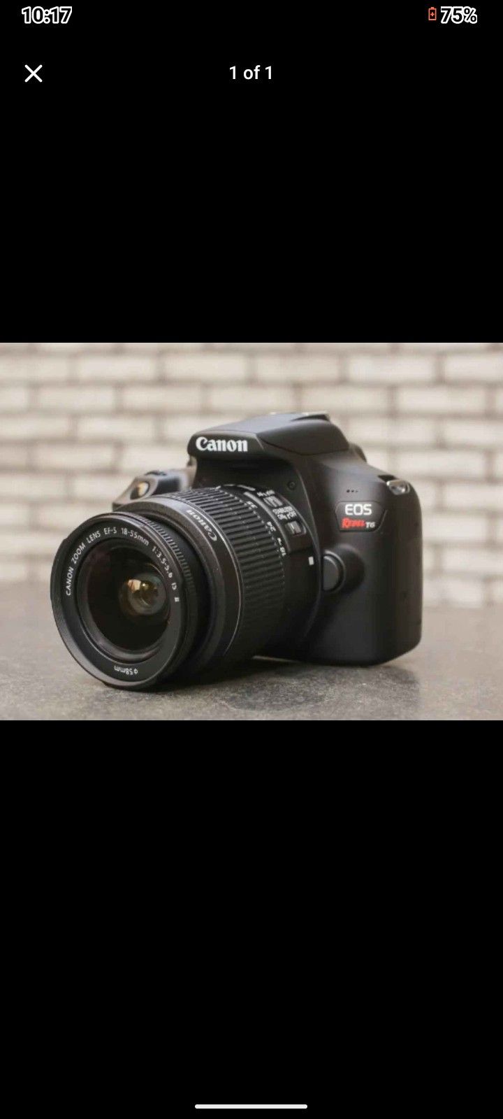 Canon Camera Rebel Eons T6