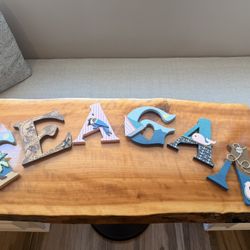 Adorable Wooden Letters