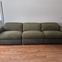 Brand New SoHo Reclining Couch - Peet Green - Value City Furniture