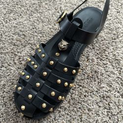 Gucci Rubber Studded Accents Sandals