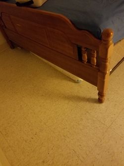 Bed frame, mattress